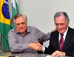 Severino Otávio (esquerda), ex-presidente do Sport