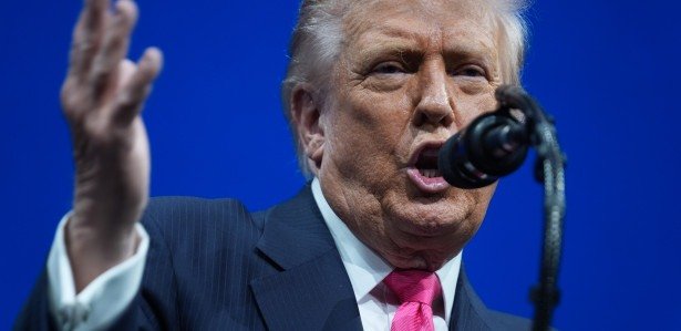 O presidente dos Estados Unidos, Donald Trump, discursa durante o Fórum de Investimentos da Arábia Saudita 