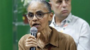 Marina Silva durante discurso 