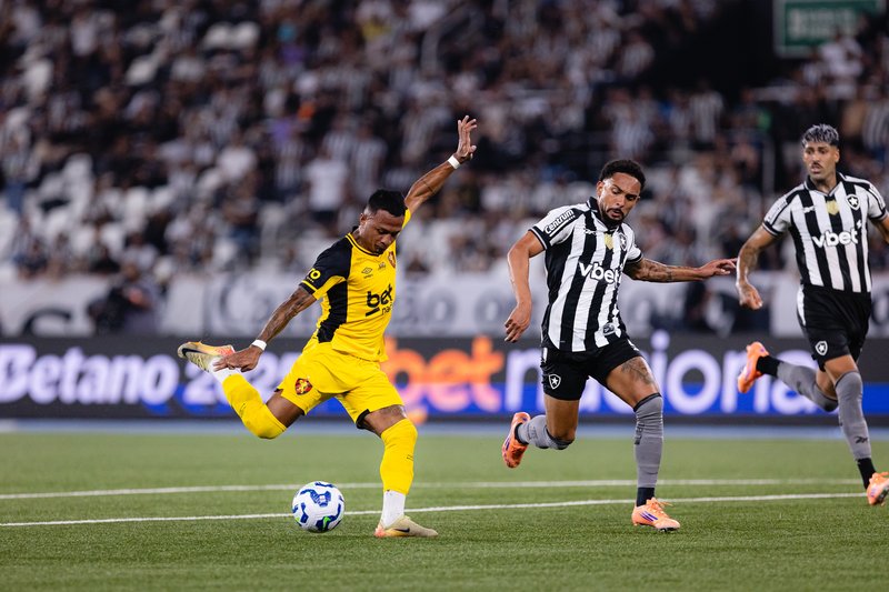 Lance do jogo entre Botafogo x Sport na última rodada do Brasileirão