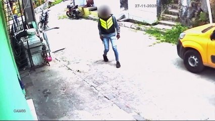 Assalto a carro dos Correios é registrado por câmeras em Recife