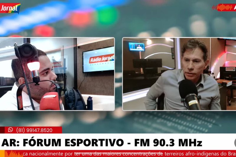 Gustavo Dubeux, ex-presidente do Sport, em entrevista ao Fórum Esportivo, da Rádio Jornal