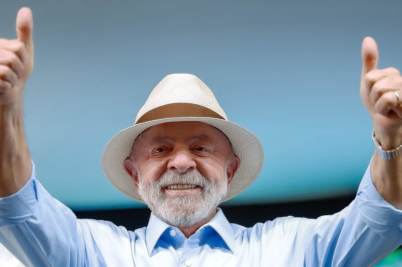 Presidente da República, Luiz Inácio Lula da Silva, durante a cerimônia de entrega da Barragem Panelas II e anúncio da retomada das obras da Barragem Igarapeba. Barragem Panelas II – Cupira (PE)