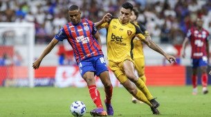 Lance do jogo entre Bahia x Sport na penúltima rodada do Brasileirão