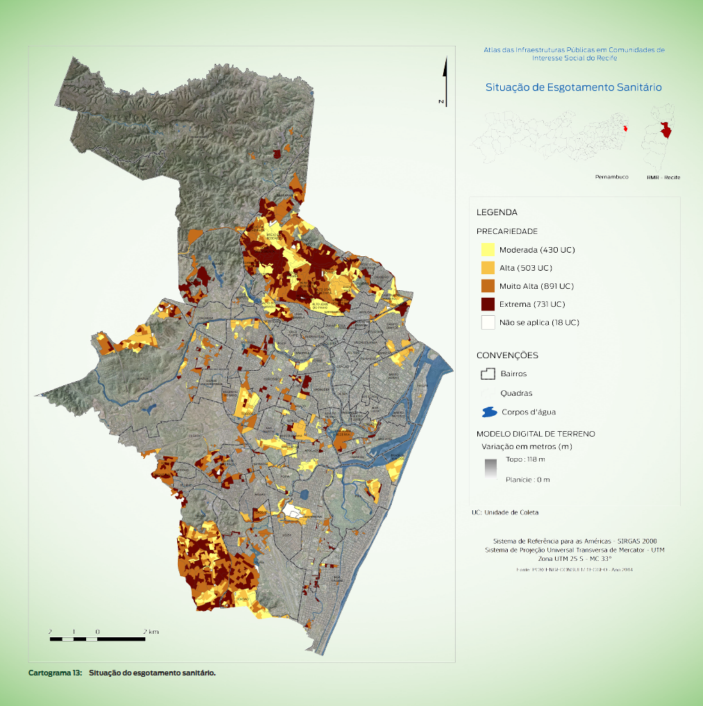 Atlas de Infraestruturas Políticas em Comunidades de Interesse Social do Recife, 2016/Reprodução