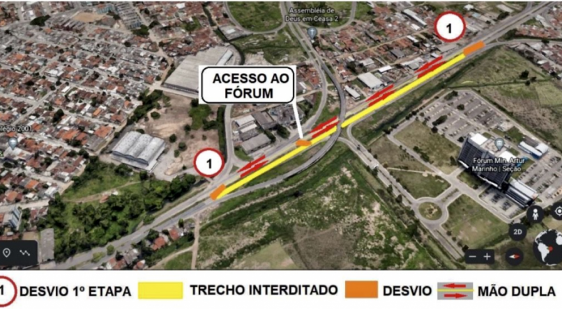 Inicialmente, o servi&ccedil;o ser&aacute; realizado em um trecho de 700 metros que vai das imedia&ccedil;&otilde;es do viaduto da Ceasa at&eacute; o acesso &agrave; Avenida Abdias de Carvalho