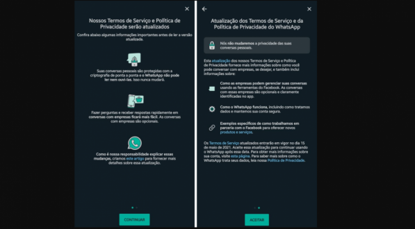 WhatsApp alerta sobre nova pol&iacute;tica de privacidade
