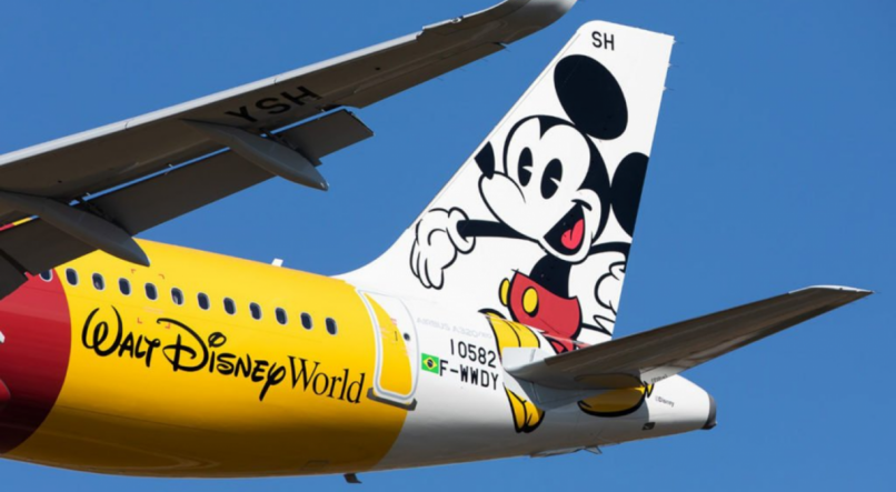 A aeronave foi batizada de &rsquo;Mickey Mouse nas nuvens&rsquo;