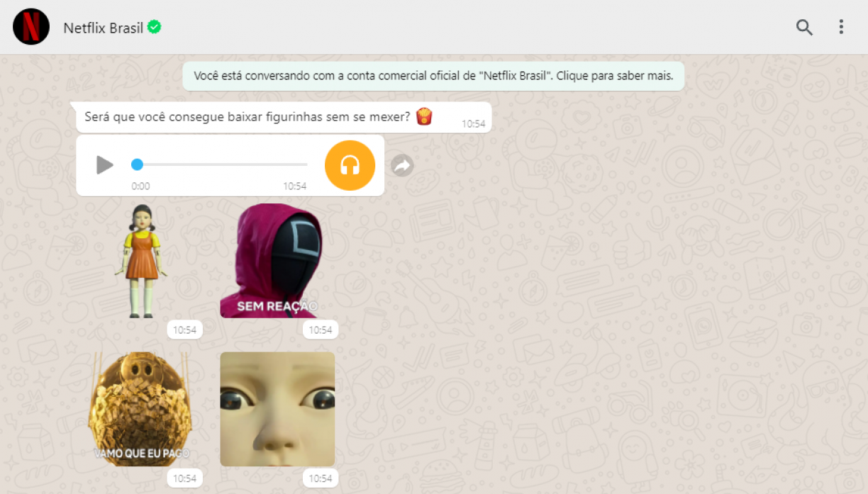 Netflix distribui figurinhas divertidas no WhatsApp; veja como salvar, Tecnologia