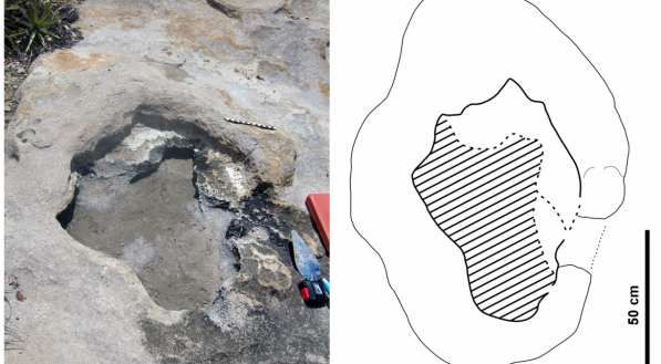 Pegadas de dinossauro s&atilde;o encontradas no Rio Grande do Norte.