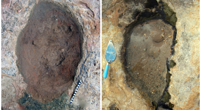 Pegadas de dinossauro s&atilde;o encontradas no Rio Grande do Norte.