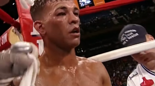 Canadense Arturo Gatti em luta de boxe