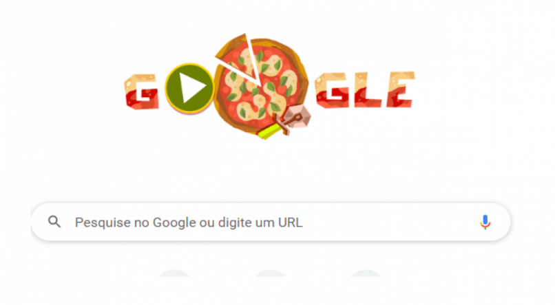 Google celebra a pizza com Doodle interativo