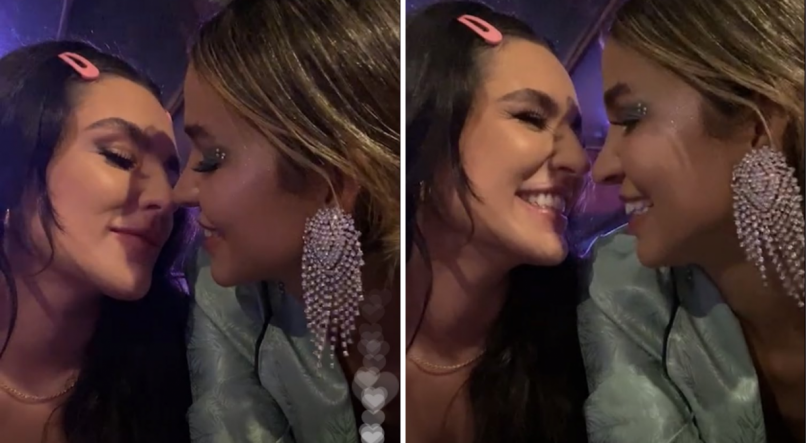 Kéfera e Kerline são flagradas aos beijos no Fantástico Mundo de Virginia Fonseca