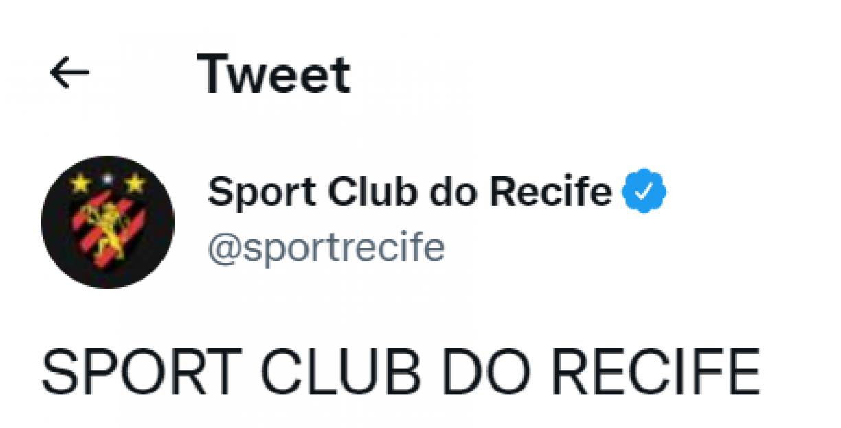 SPORT CLUB DO RECIFE