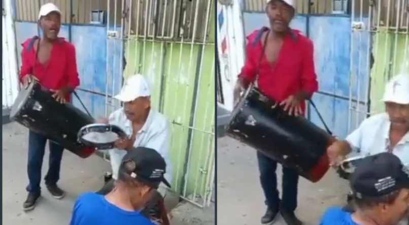 A versão em pagode da música 'Killing me softly with his song' foi tocada pelo trio 