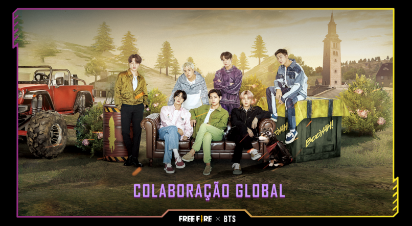 Os membros do BTS foram anunciados como os novos embaixadores globais do Free Fire