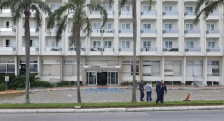 A explosão aconteceu em um hotel que fica na Avenida Beira-Mar Norte, no Centro de Florianópolis