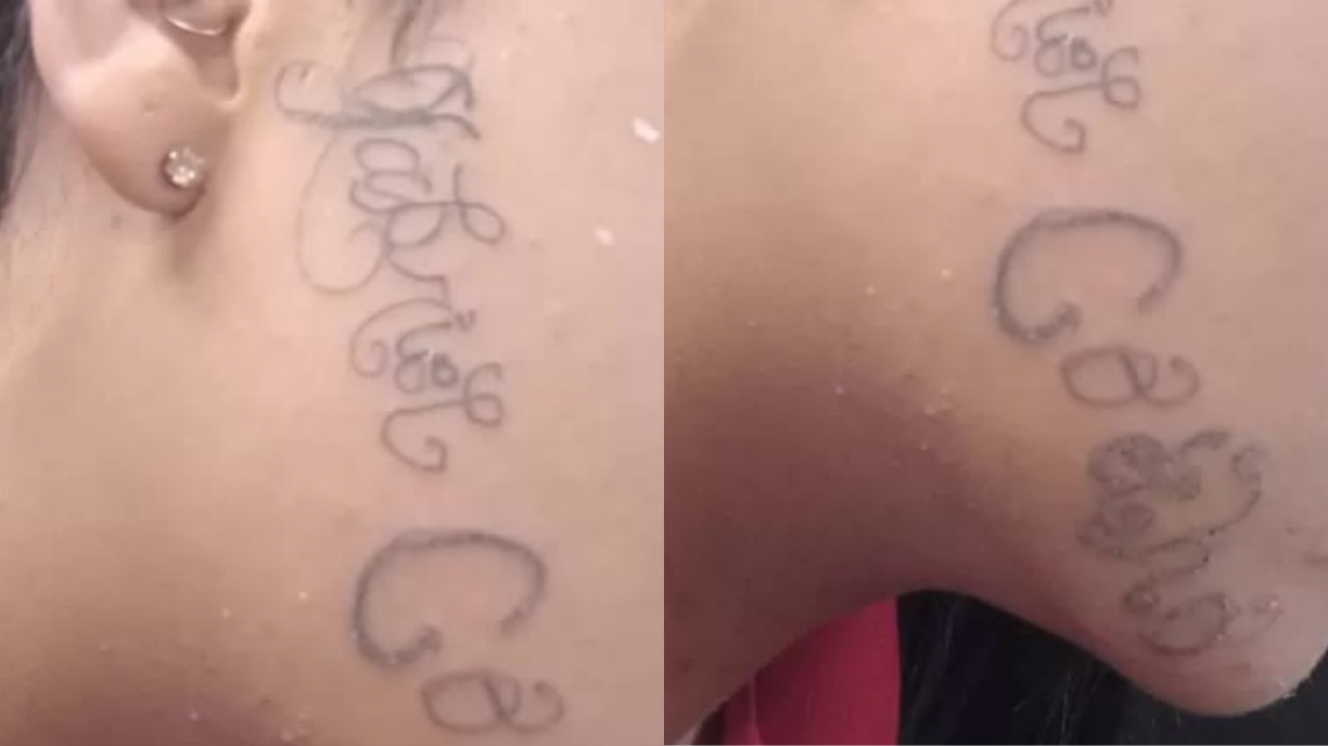 Após ficar desaparecida, jovem volta com rosto tatuado com o nome do ex-namorado; ela foi obrigada a se tatuar 