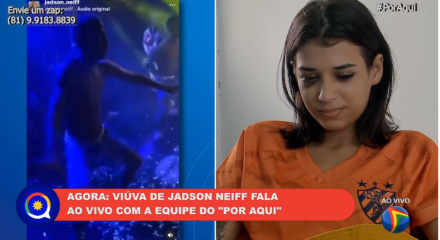 Em entrevista ao programa Por Aqui da TV Jornal, visivelmente abalada, Rosália Dayane Araújo da Silva, falou como era viver ao lado do marido e pai da sua filha de apenas seis meses.