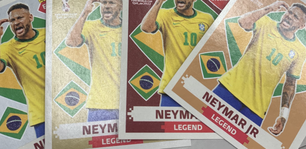 cromo extra sticker legend panini neymar jr bra - Buy Collectible