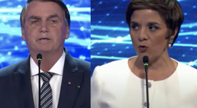 Vera Magalhães foi ataca por Jair Bolsonaro durante o debate na Band