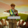 Charge com Bolsonaro representado como Adolf Hitler aparece na página inicial do site