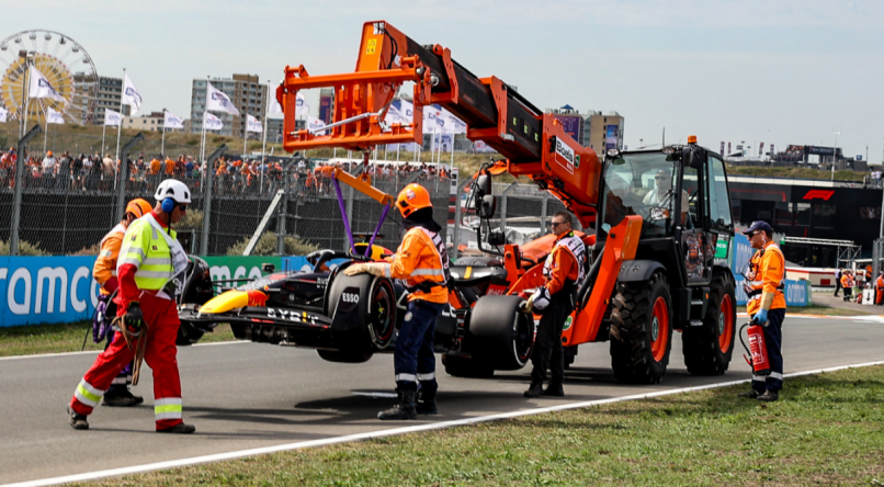 Verstappen abandonou o Treino Livre do GP da Holanda