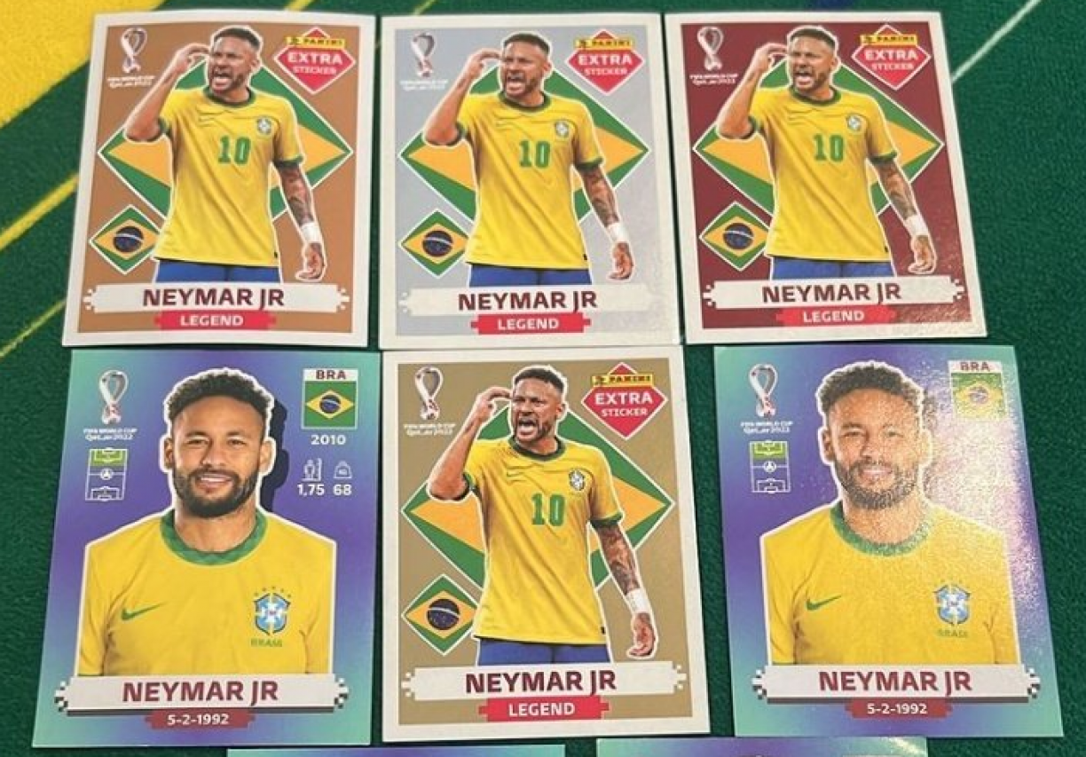 Kylian Mbappé - Figurinha Extra Bordô - Album Copa Do Mundo