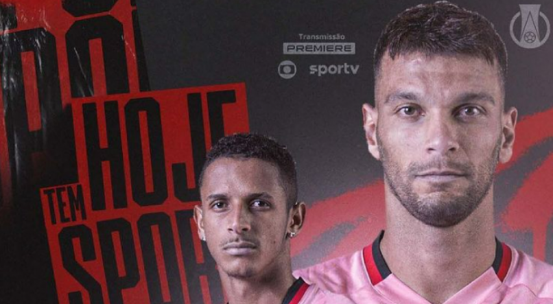 Sport joga de rosa contra o Cruzeiro