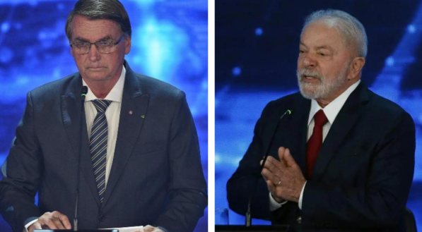 Jair Bolsonaro e Lula no debate da Band