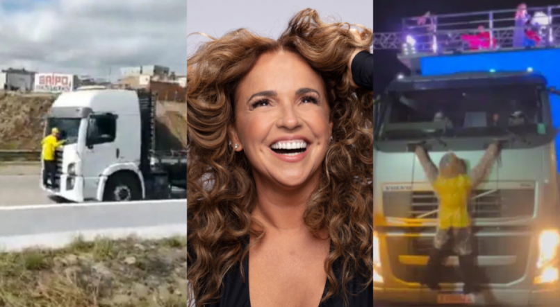 MEME Daniela Mercury reproduz meme do "patriota do caminhão" em trio elétrico de show em Salvador