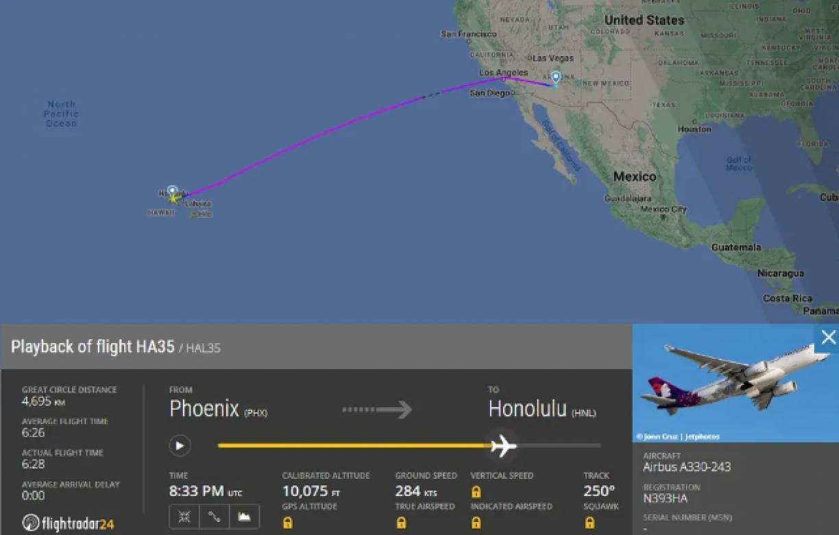 Flightradar24/Reprodução