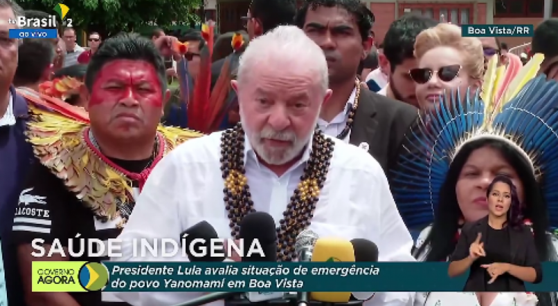 YANOMAMI Lula viajou para Roraima para acompanhar situação em terras Yanomami