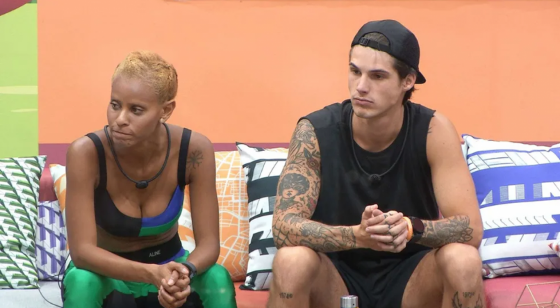 Aline e Gabriel no BBB 23