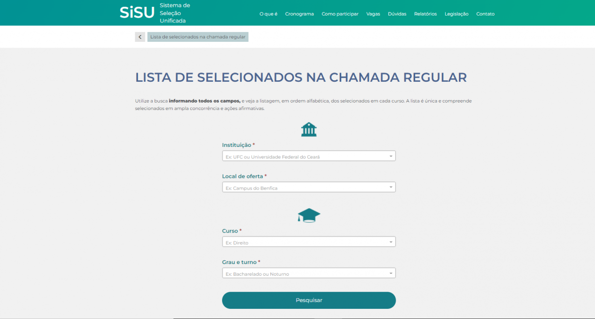 SISU 2023 → INSCRIÇÕES, Cronograma, Vagas, Resultado