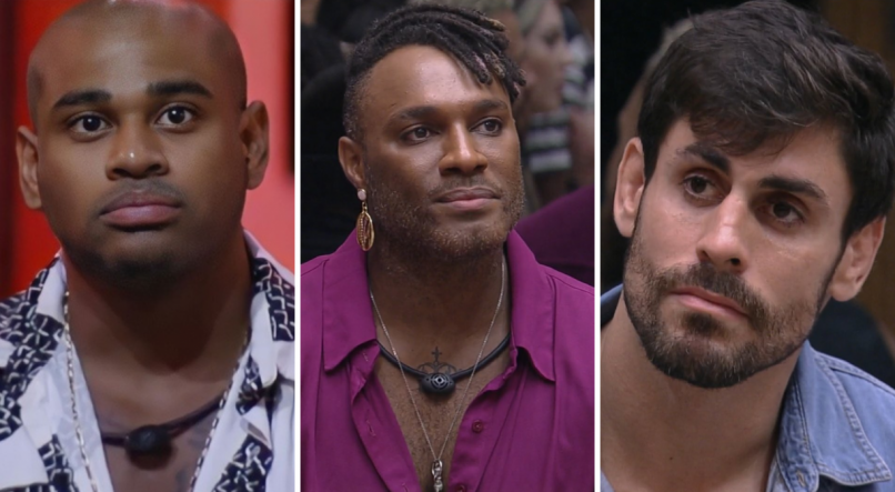 Cezar, Fred Nicácio e Cara de Sapato estavam no paredão do BBB 23