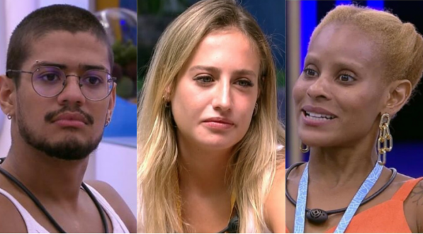 Gabriel Santana, Bruna Griphao e Aline Wirley estão no 11º paredão do BBB 23.