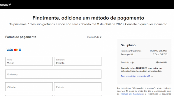 Torcedores do Inter tem até o dia 11 de abril para cancelar a assinatura do Paramount+, totalmente de graça