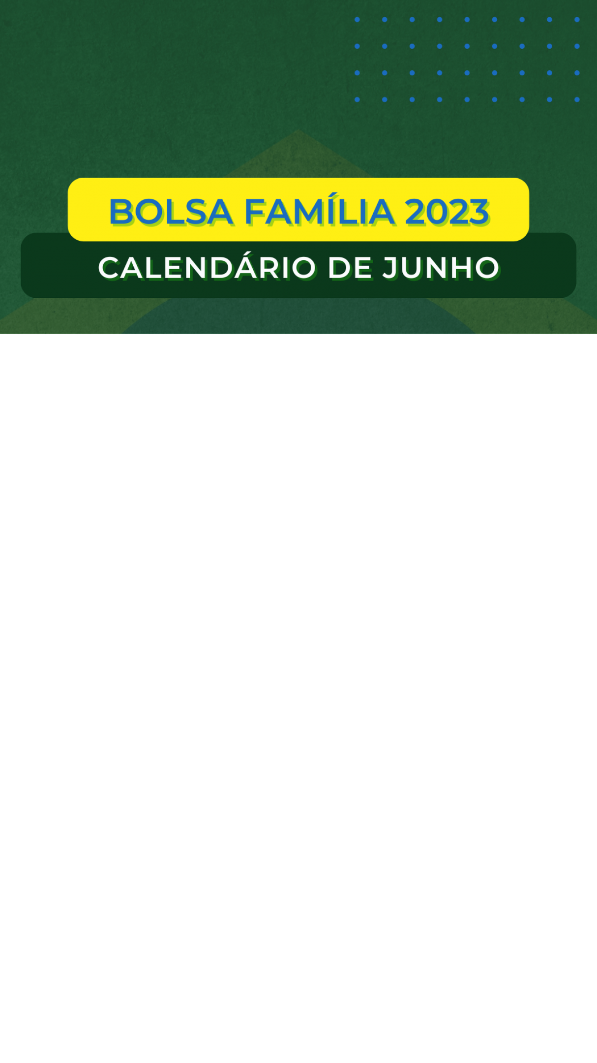 CalendÁrio Bolsa FamÍlia 2023 Junho Liberada Parcela Nova De R 750 Para Novo Grupo Nesta 1495