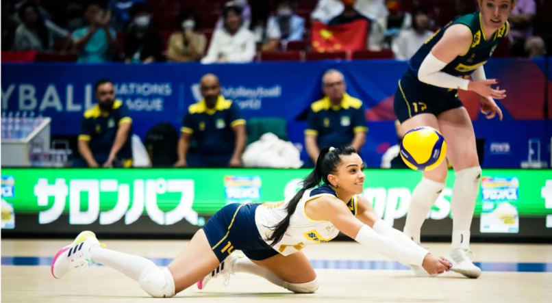 Nathinha Vôlei feminino Brasil x China