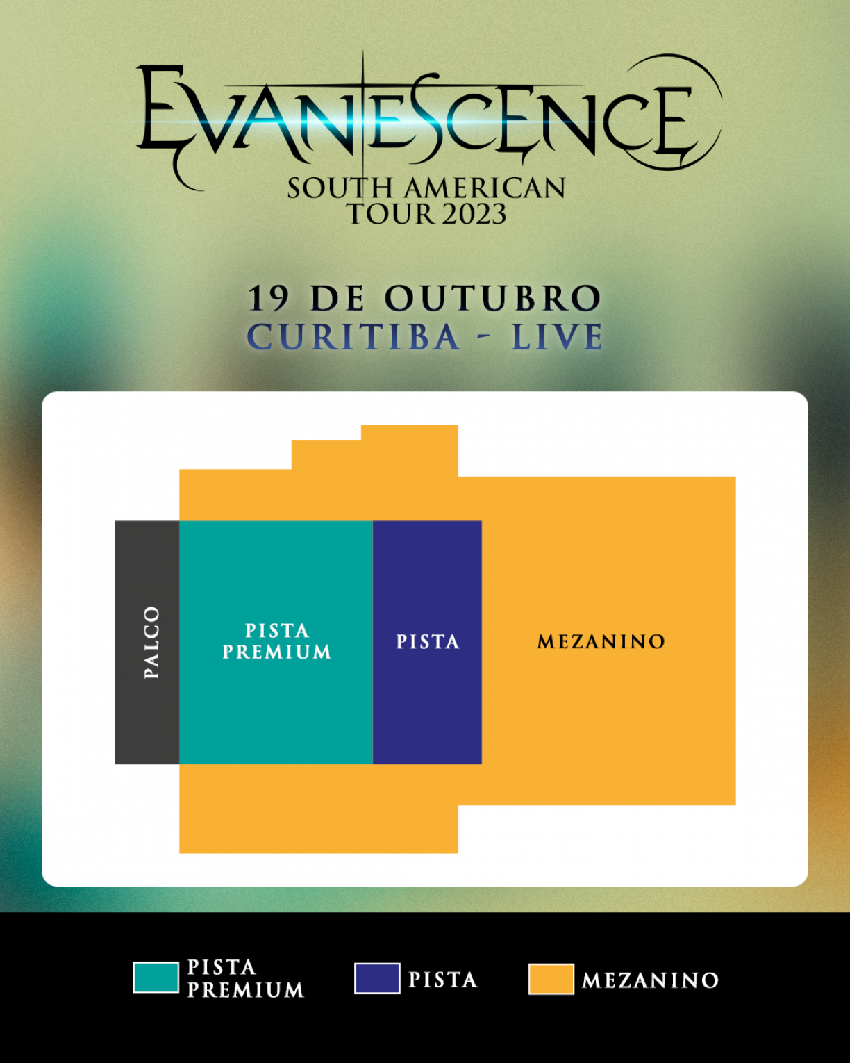 EVANESCENCE NO BRASIL Começa venda de ingressos. Veja preços e saiba