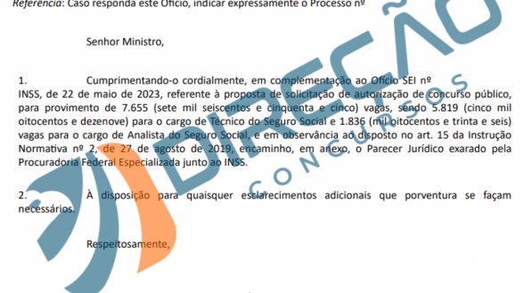 INSS solicita novo concurso público