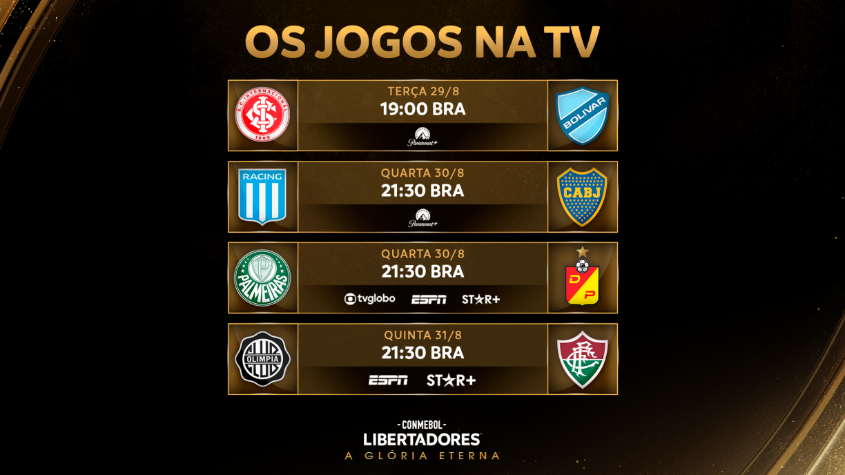 Confira as datas dos jogos das oitavas de final da Libertadores