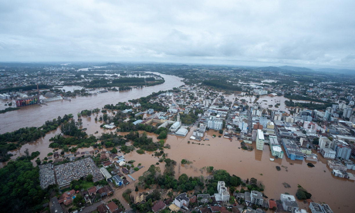 Lajeado enfrenta enchente após ciclone e transbordamento do Rio Taquari
