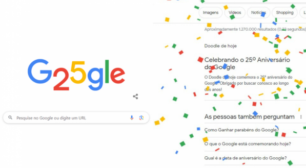 Google adiciona animações e Doodle nostálgico para celebrar aniversário.
