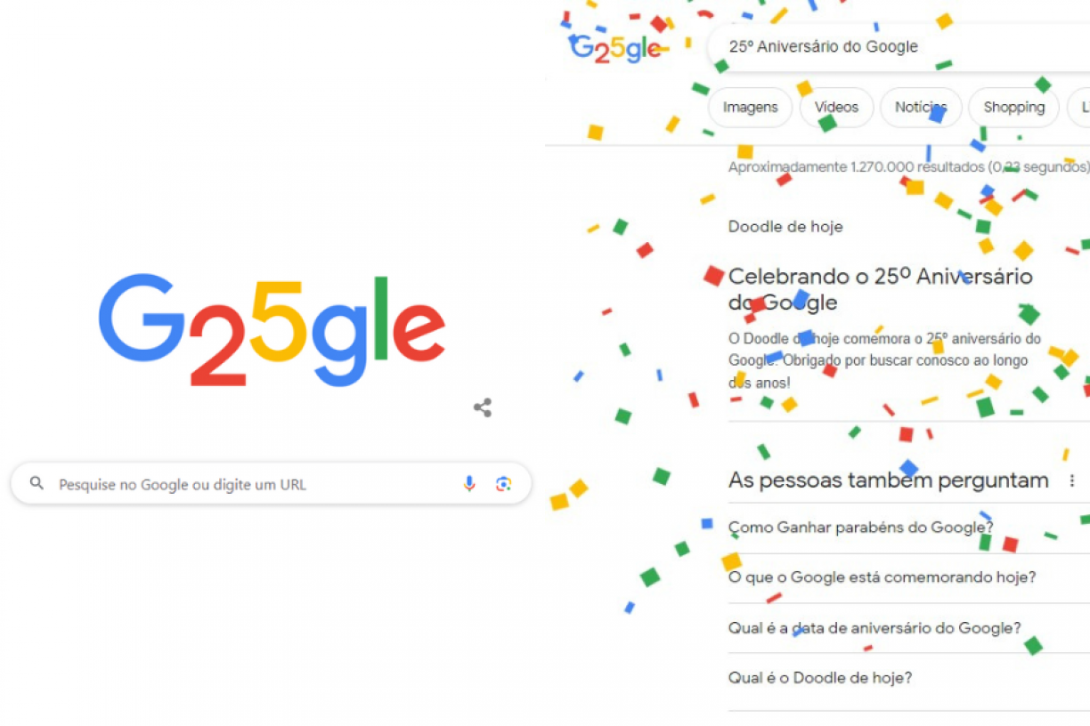 Google completa 25 anos e celebra com doodle de aniversário - Mundo  Conectado