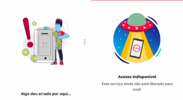 Erro no aplicativo do Bradesco nesta quarta-feira (25)