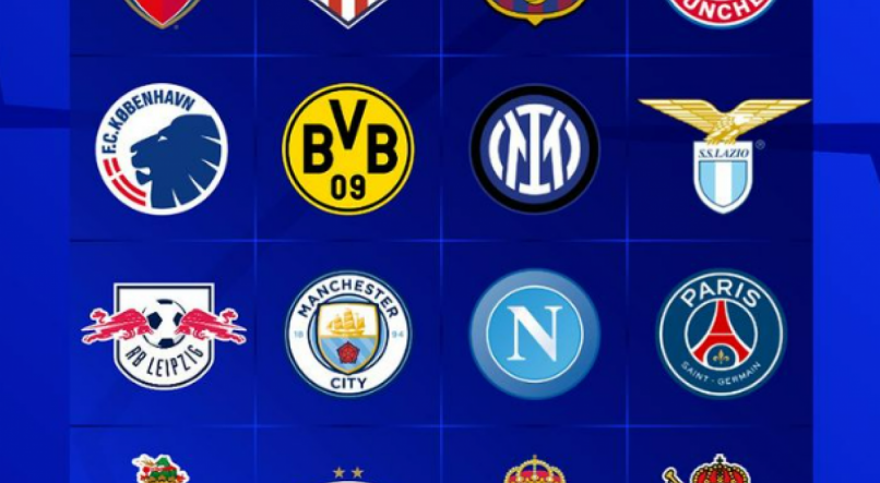 Os 16 classificados para as oitavas-de-final da Champions League