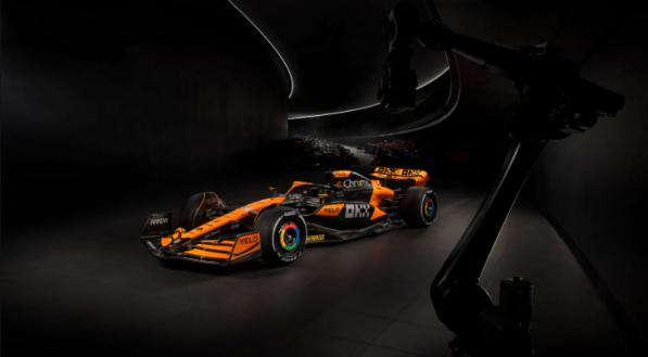 Pintura do MCL38, carro da McLaren para temporada 2024 da F&oacute;rmula 1